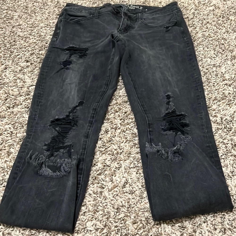 Black American Eagle jeggings